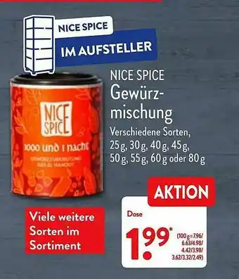 Aldi Nord Nice Spice Gewürzmischung Angebot