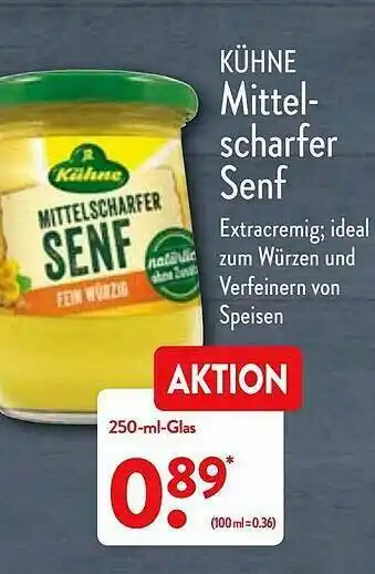 Aldi Nord Kühne Mittelscharfer Senf Angebot