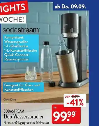 Aldi Nord Sodastream Duo Wassersprudler Angebot