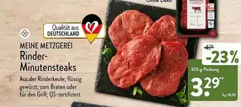 Aldi Nord Meine Metzgerei Rinder-minutensteaks Angebot