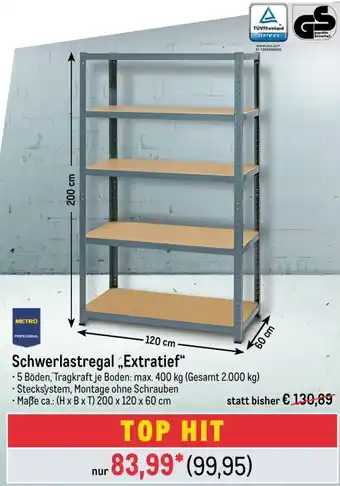 METRO METRO PROFESSIONAL Schwerlastregal ,,Extratief" Angebot