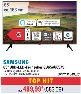 METRO SAMSUNG 65" UHD-LED-Fernseher GU65AU6979 Angebot