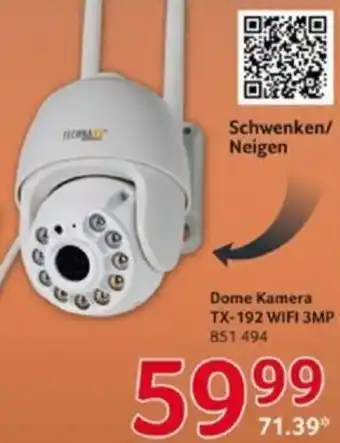 Selgros TECHNAXX Dome Kamera TX-192 WIFI 3MP Angebot