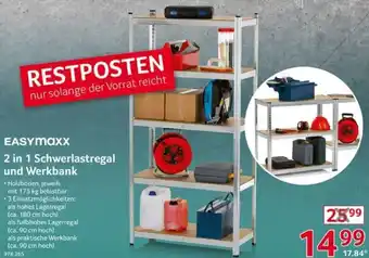 Selgros Easymaxx 2 in 1 Schwerlastregal und Werkbank Angebot