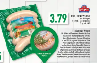 Marktkauf Pieper Rostbratwurst 5x90g Angebot