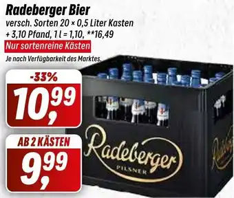 Simmel Radeberger Bier 20 x 0,5 Liter Kasten Angebot