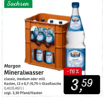 KONSUM Margon Mineralwasser 12x0,7L/0,75L Angebot