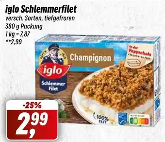 Simmel iglo Schlemmerfilet 380 g Packung Angebot