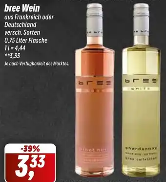 Simmel bree Wein 0,75 Liter Flasche Angebot