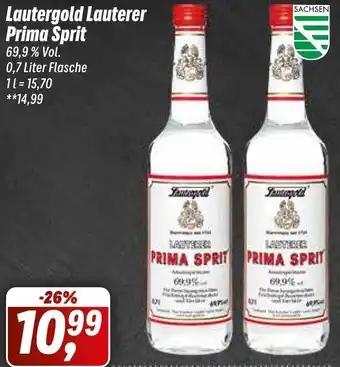Simmel Lautergold Lauterer Prima Sprit 0,7 Liter Flasche Angebot