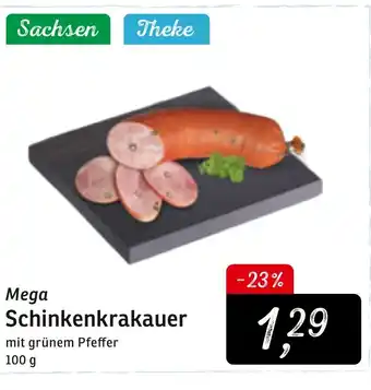 KONSUM Mega Schinkenkrakauer 100g Angebot