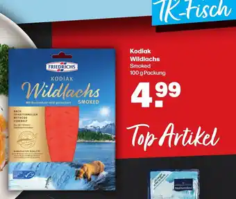 Handelshof FRIEDRICHS Kodiak Wildlachs Smoked 100 g Packung Angebot