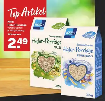 Handelshof Kölln Hafer-Porridge versch. Sorten je 375 g Packung Angebot