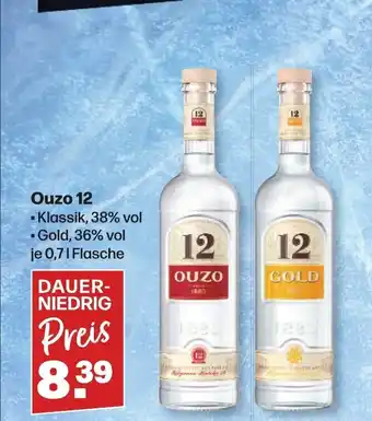 Handelshof Ouzo 12 je 0,71 Flasche Angebot