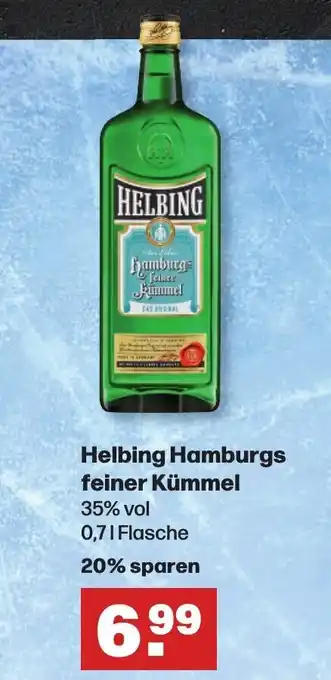 Handelshof Helbing Hamburgs feiner Kümmel 0,71 Flasche Angebot