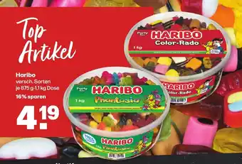 Handelshof Haribo versch. Sorten je 875 g-1,1 kg Dose Angebot