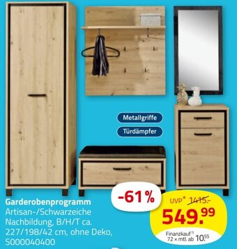 ROLLER Garderobenprogramm Angebot