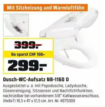 OBI Dusch-WC-Aufsatz NB-1160 D Angebot