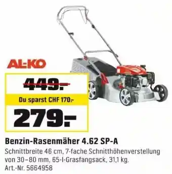 OBI AL-KO Benzin-Rasenmäher 4.62 SP-A Angebot