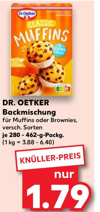 Kaufland DR. OETKER Backmischung 280-462 g Packg. Angebot