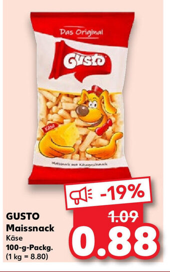 Kaufland GUSTO Maissnack 100 g Packg. Angebot