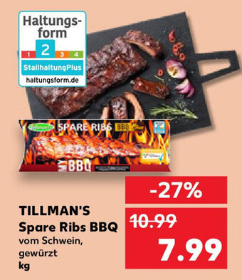 Kaufland TILLMAN'S Spare Ribs BBQ Angebot