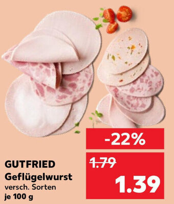 Kaufland GUTFRIED Geflügelwurst 100 g Angebot