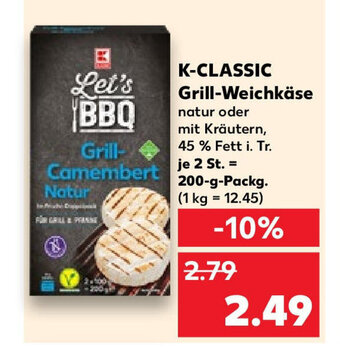 Kaufland K-CLASSIC Grill-Weichkäse 200 g Packg. Angebot