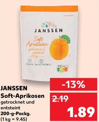 Kaufland JANSSEN Soft-Aprikosen 200 g Packg. Angebot