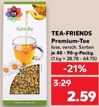 Kaufland TEA-FRIENDS Premium-Tee 40 - 90-g-Packg. Angebot