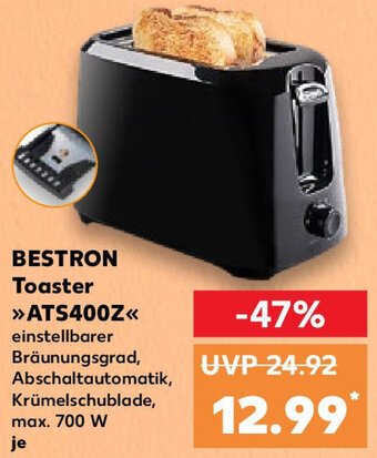 Kaufland BESTRON Toaster »ATS400Z« Angebot