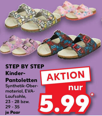 Kaufland STEP BY STEP Kinder Pantoletten Angebot