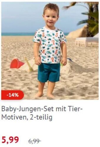 NKD Baby-Jungen-Set mit Tier-Motiven, 2-teilig Angebot