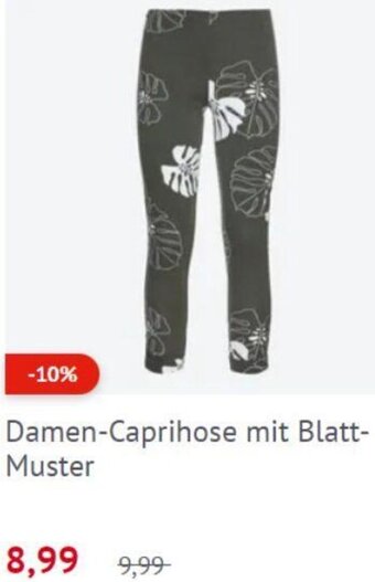 NKD Damen-Caprihose mit Blatt Muster Angebot