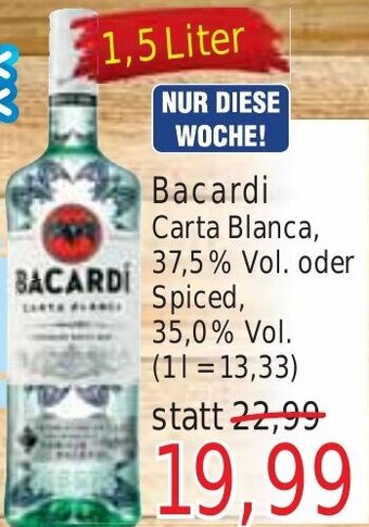 Wiglo Wunderland Bacardi Carta Blanca 1,5 Liter Angebot