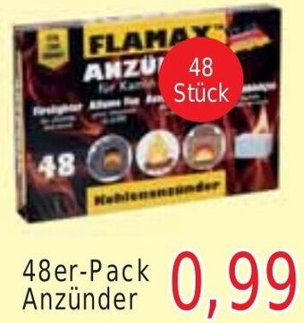 Wiglo Wunderland Flamax 48er-Pack Anzünder Angebot