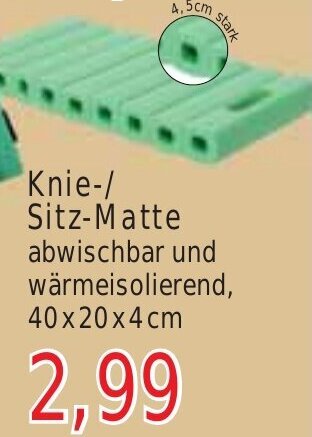 Wiglo Wunderland Knie-/ Sitz-Matte Angebot