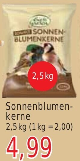 Wiglo Wunderland Sonnenblumenkerne 2,5 kg Angebot