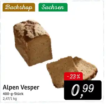 KONSUM Alpen Vesper 400g Angebot