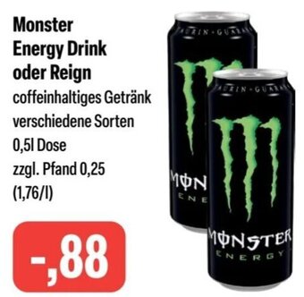 Feneberg Monster Energy Drink oder Reign 0,5 L Dose Angebot