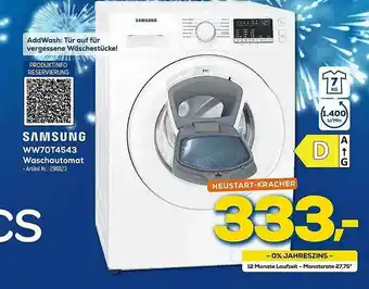 Euronics Berlet Samsung Ww70t4543 Waschautomat Angebot