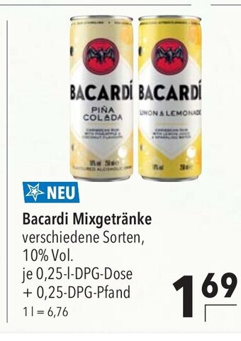 CITTI Markt Bacardi Mixgetränke verschiedene Sorten, 10% Vol. 250ml Angebot