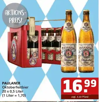 Getränke Quelle Paulaner Oktoberfestbier 20x0,5L Angebot