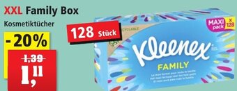 Thomas Philipps Kleenex XXL Family Box Kosmetiktücher 128 Stück Angebot