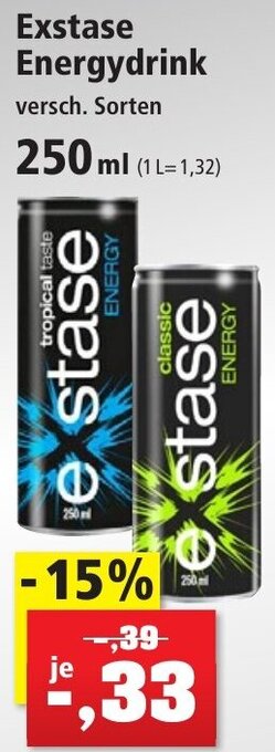 Thomas Philipps Exstase Energydrink 250 ml Angebot