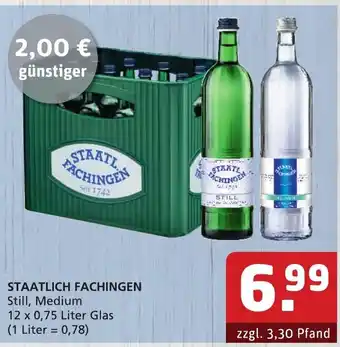 Getränke Quelle Staatlich Fachingen Still, Medium  12x0,75L Angebot