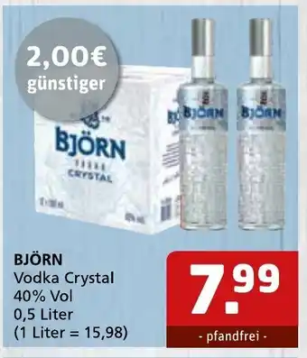 Getränke Quelle Björn Vodka Crystal 0,5L Angebot