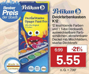 Famila Nord West Pelikan Deckfarbenkasten K12 Angebot