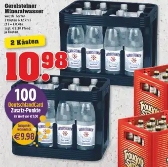 trinkgut Gerolsteiner Mineralwasser  12x1L Angebot