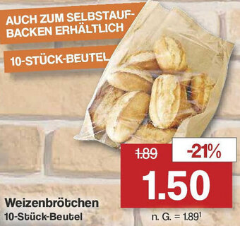 Famila Nord West Weizenbrötchen 10-Stück-Beutel Angebot